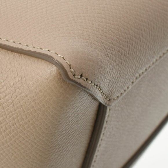 CELINE Belt Bag Micro Taupe Calfskin Handbag - Picture 8 of 12